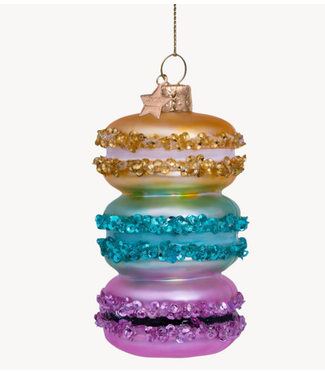 Vondels Ornament glass multi color macaron tower