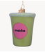 Vondels Ornament glass Matcha tea latte  H8cm