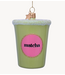 Vondels Ornament glass Matcha tea latte  H8cm
