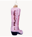 Vondels Ornament glass skin pink cowboy boot H12cm
