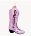 Vondels Ornament glass skin pink cowboy boot H12cm