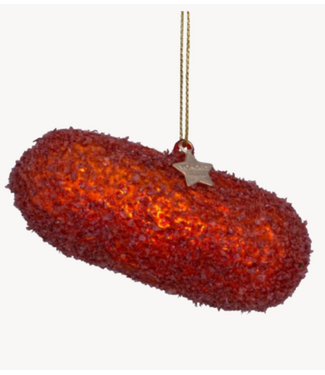 Vondels Ornament glass Dutch kroket H10cm w/box