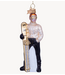 Vondels Ornament glass champagne ski boy H12.5cm