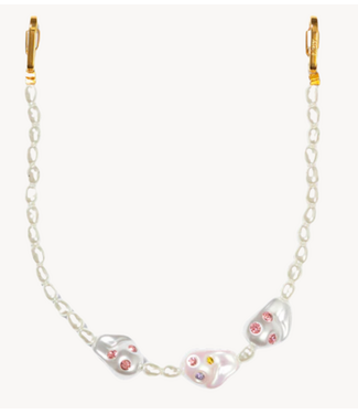 Ateljé Telefoonkoord short Stardust pearl