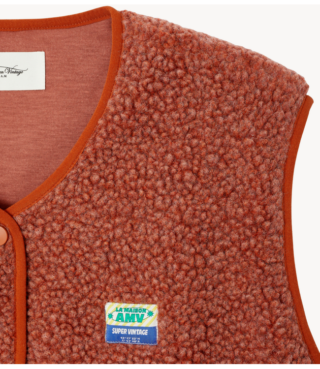 American Vintage Gilet HOKTOWN TERRE CUITE CHINE