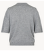Second Female T-shirt  Longo SS Knit Collar Mid Grey Melange