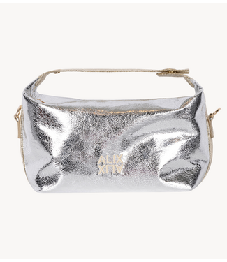 Alix The Label Tas ladies woven silver bag silver