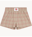 Alix The Label Broek ladies woven sporty check shorts sand