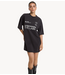 Alix The Label Jurk ladies knitted sleeveless sporty t-shirt dress charcoal grey
