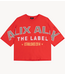 Alix The Label T-shirt ladies knitted big alix alix t-shirt spicy coral