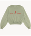 Alix The Label Trui ladies knitted oversized sweater light army