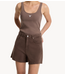 Alix The Label Broek ladies woven heavy twill shorts BROWN