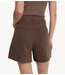 Alix The Label Broek ladies woven heavy twill shorts BROWN