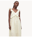 YAS Jurk YASNAMA SL LONG DRESS Star White