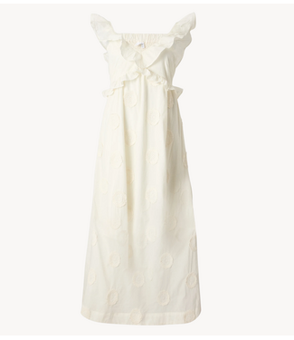 YAS Jurk YASNAMA SL LONG DRESS Star White