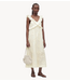 YAS Jurk YASNAMA SL LONG DRESS Star White