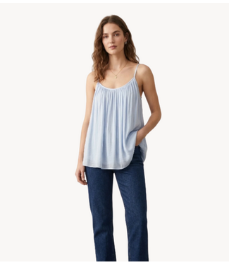 GUUS Fashion Top breezy silk spaghetti sky blue