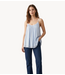 GUUS Top breezy silk spaghetti sky blue