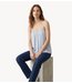 GUUS Top breezy silk spaghetti sky blue