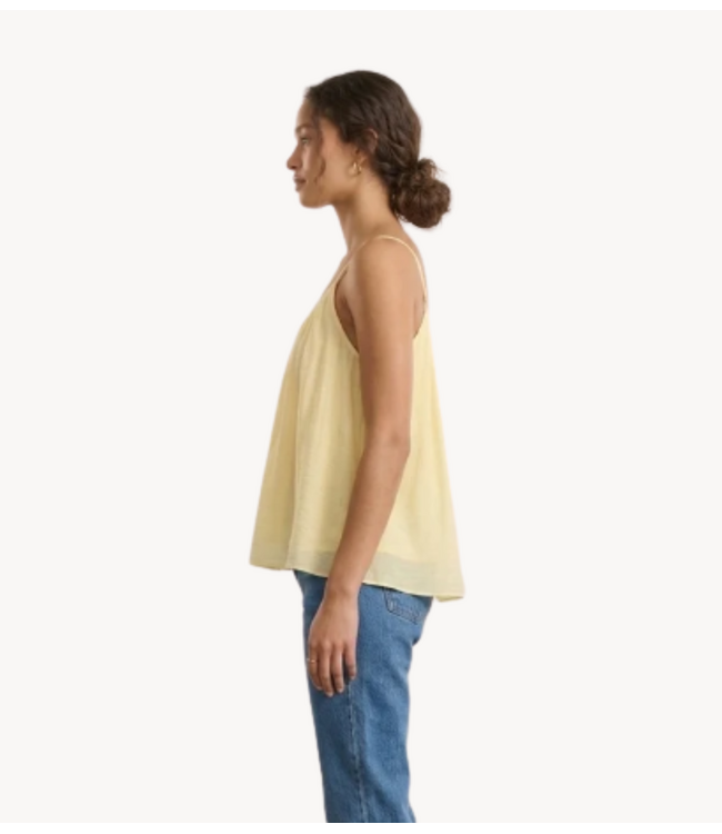 GUUS Top breezy silk spaghetti light yellow