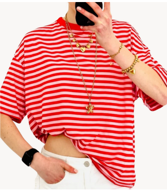 GUUS Fashion T-shirt striped Red
