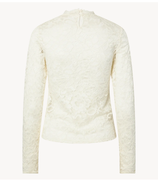 YAS Top ASLACEY LS LACE TOP S. NOOS Pristine