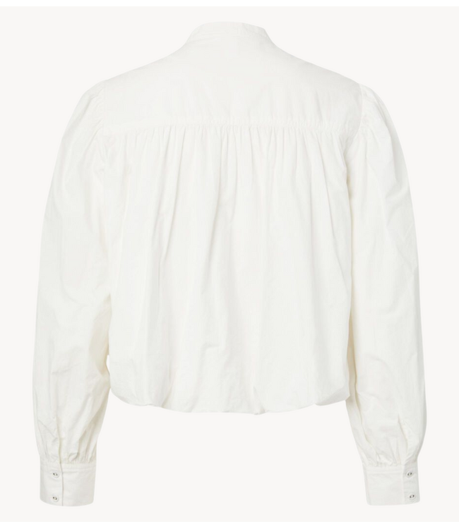 YAS Blouse YASCILVA LS SHORT SHIRT S Star White