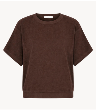 BY-BAR Top nuki slub top burgundy coffee bean