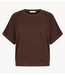BY-BAR Top nuki slub top burgundy coffee bean