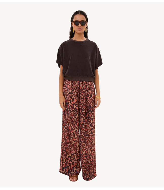 BY-BAR Top nuki slub top burgundy coffee bean