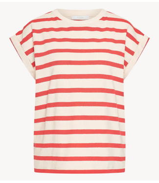 BY-BAR Top tobi stripe top poppy red stripe