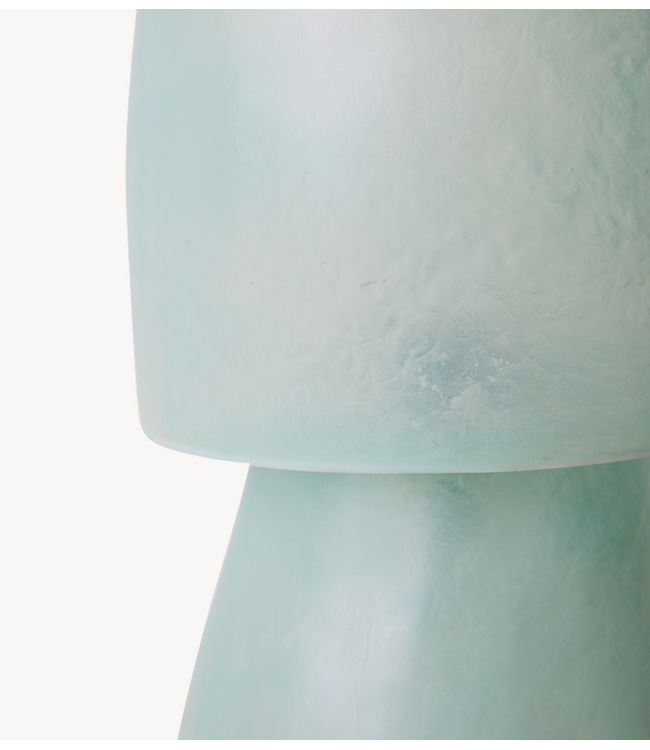 HKLIVING Tafellamp Glassfiber table lamp, petrol blue