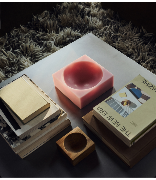 HKLIVING Schaal Pop cube large, pink
