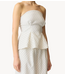 YAS Top YASDOTLY CORSAGE TOP Star White  BLACK DOTS