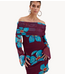 HARPER & YVE Top JESSE-LS WILD FLOWER bordeaux