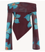 HARPER & YVE Top JESSE-LS WILD FLOWER bordeaux