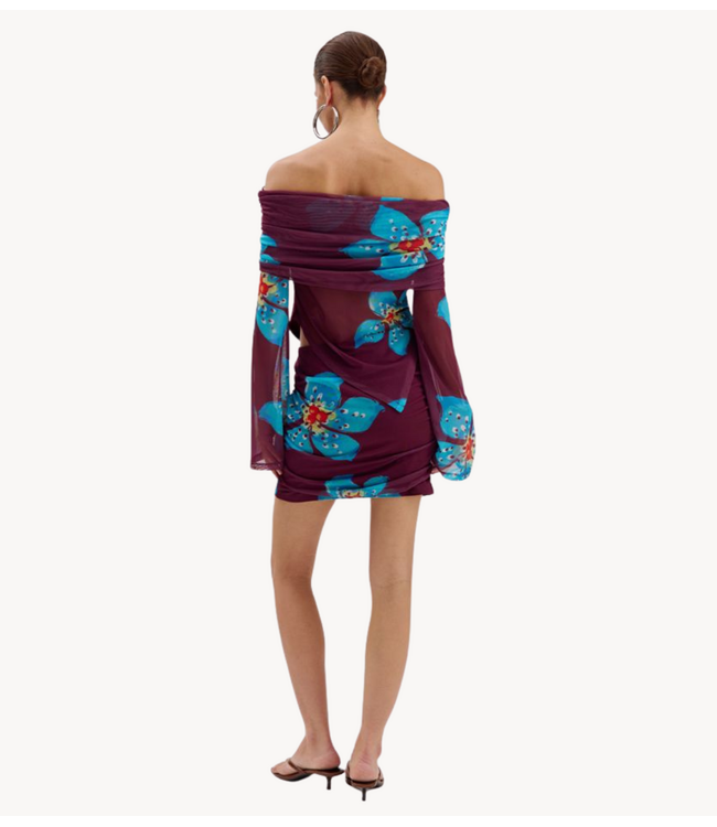 HARPER & YVE Top JESSE-LS WILD FLOWER bordeaux