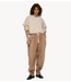 10DAYS Vest brushed baseball cardigan powder