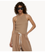 10DAYS Top tank top rib light fudge