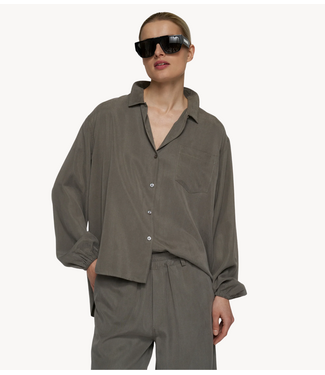 10DAYS Blouse lyocell shirt dark fog