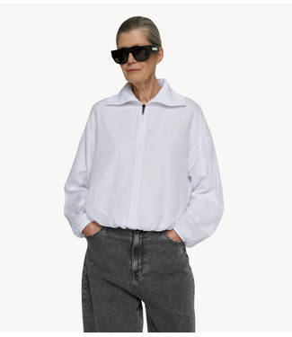 10DAYS Vest half zip balloon top white