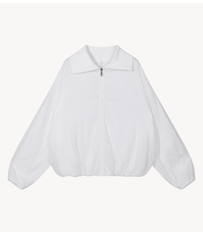 10DAYS Vest half zip balloon top white