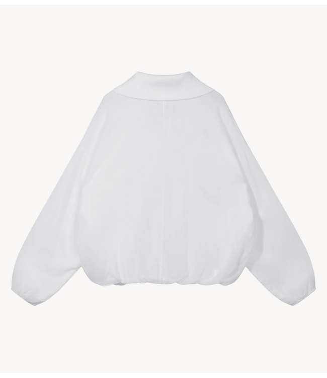 10DAYS Vest half zip balloon top white