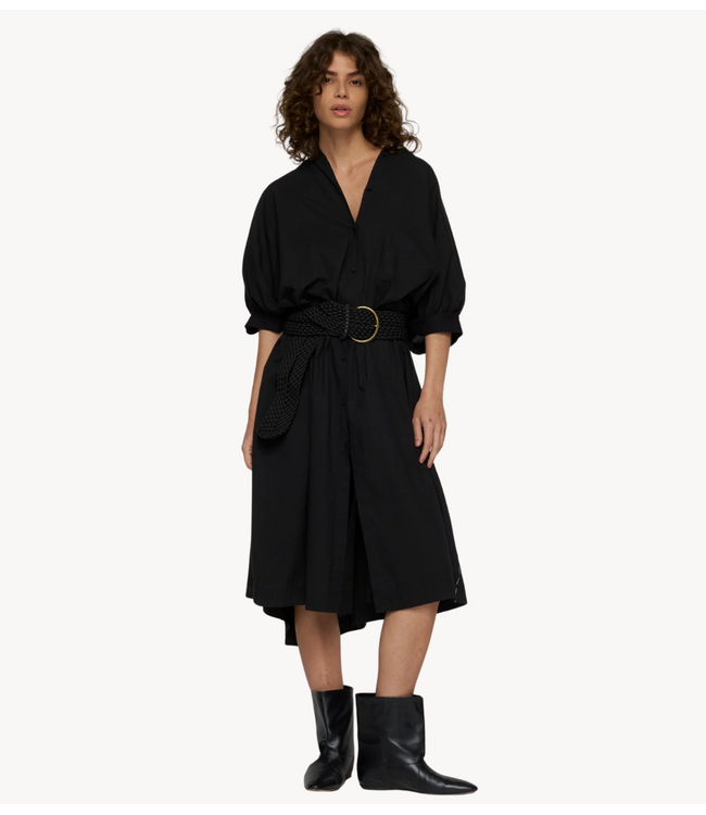 10DAYS Jurk sleeveless dress voile black