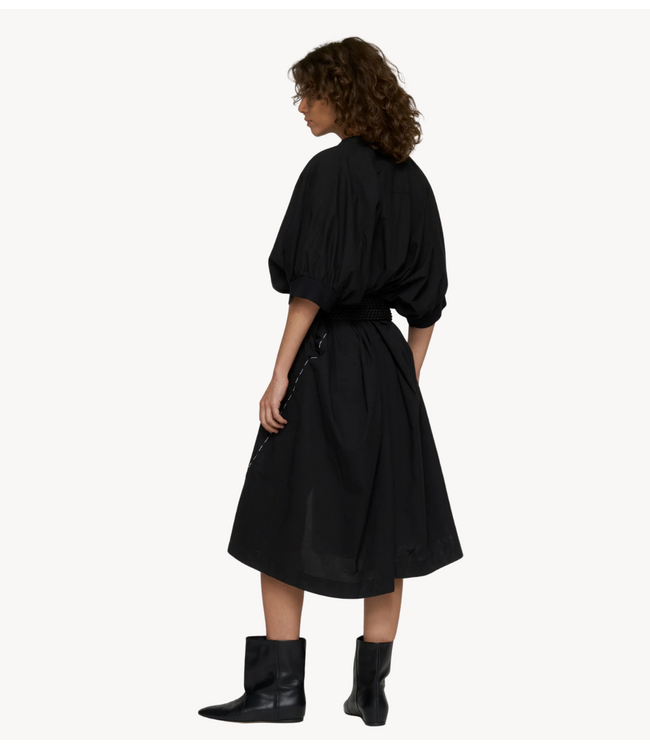 10DAYS Jurk sleeveless dress voile black