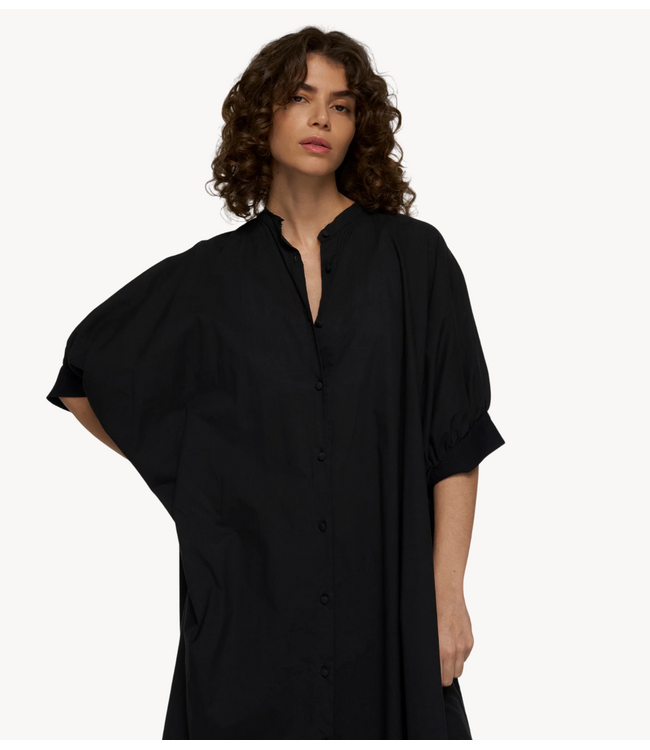 10DAYS Jurk sleeveless dress voile black