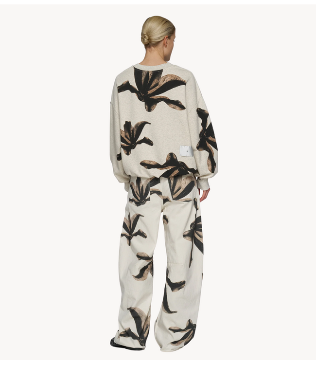 10DAYS Broek western pants flower ecru