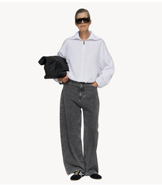 10DAYS Broek wide pants jog denim black