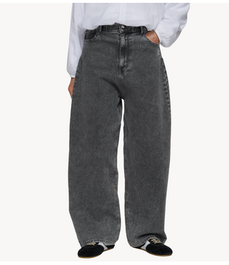 10DAYS Broek wide pants jog denim black