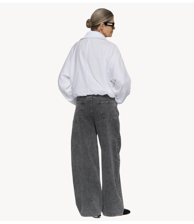 10DAYS Broek wide pants jog denim black